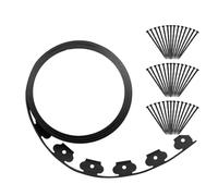 Ounfhtrttk Borde de Paisaje Sin Excavación para Jardín, Kit de Borde de Plástico para Paisaje, Borde de Borde para Macizos de Flores y Césped