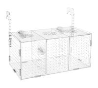 Ounfhtrttk Caja Multifuncional para Criadero de Peces, de Acrílico Transparente, Antideslizante, para Acuario, Incubadora, Caja de Aislamiento para Pecera.