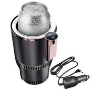 Ounfhtrttk Calentador y Enfriador de Tazas para Automóvil Inteligente 2 en 1 Automática con Funciones de Enfriamiento y Calentamiento Enfriador de Bebidas con Aislamiento para Vasos C