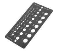 Ounfhtrttk Calibre de Brocas de 1/16 A 1/2 Pulgada, Instrumento de Medición de Brocas de 29 Orificios, Herramienta de Medición Precisa de Orificios de Perforación