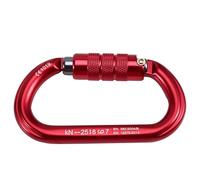 Ounfhtrttk Clip de Mosquetón de Bloqueo de 25KN, Mosquetón de Alta Resistencia para Escalada, Rapel, con Bloqueo Rock.