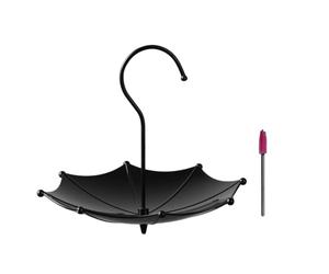 Ounfhtrttk Comedero para Pájaros con Diseño de Sombrilla, Plataforma Colgante, Fácil de Limpiar, para Jardín.