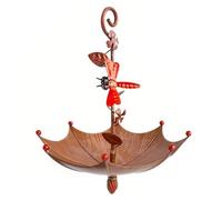 Ounfhtrttk Comedero para Pájaros con Forma de Sombrilla para Exteriores, Colgante Resistente, para Colgar en el Árbol, B