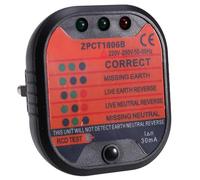 Ounfhtrttk Comprobador de Puesta A de Interruptores, Instrumentos de Seguridad, Inspecciones, Luz LED, Corriente Disparo, Herramientas Eléctricas, de Corriente, Enchufe de la UE.