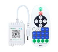 Ounfhtrttk Controlador LED Inteligente Bluetooth con Aplicación de Atenuación y Control Remoto de 23 Teclas para Iluminación DIY con Tira LED de un Solo Color.