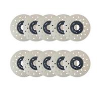 Ounfhtrttk Cuchilla de Corte Porosa de 10 Piezas para Cerámica de Piedra, Disco de Muela Abrasiva de Corte de Azulejos de Diamante para Amoladora Angular