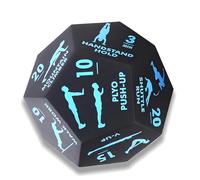 Ounfhtrttk Dados de Ejercicio de 12 Caras, Divertidos Ejercicios con Dados de Fitness para Mejorar Tu Entrenamiento, HIIT, Cardio y Yoga B