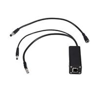 Ounfhtrttk Divisor PoE de 25 W, Adaptador Divisor de Alimentación Ethernet IEEE 802.3af de 48 V A 12 V para Cámaras de de CCTV de Seguridad de 24 V.