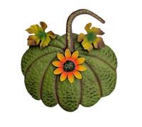 Ounfhtrttk Estaca de Jardín de Calabaza de Metal Decoración de Otoño Letrero de Estaca de Patio de Calabaza Rústica Decorativa Decoración de Jardín Verde de Acción de Gracias Al Aire Libre,A