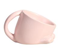 Ounfhtrttk Gardening Ceramic Pet Bowl Outdoor Cat Dog Bowl Non-Slip For Cats Dogs Pet Feeding Dish Pink