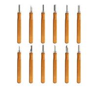 Ounfhtrttk Juego de 12 Herramientas para Tallar Madera SK5 con Cinceles de Acero y Mangos Ergonómicos, Ideal para Bricolaje, Carpintería para Principiantes, Manualidades Infantiles y Grabado.