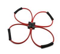 Ounfhtrttk Kit de Banda de Resistencia Pilates Reformer Equipo de Ejercicios en el Hogar para Entrenamiento Corporal Total: Ayuda A Enfocar los Músculos y Tonificarlos,Red