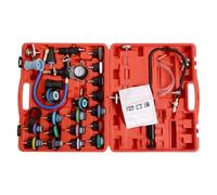Ounfhtrttk Kit de Comprobador de Presión de Radiador Universal de 28 Piezas Kit de Comprobador de Presión de Refrigerante Kit de Recarga de Vacío de Refrigerante para de Enfriamiento