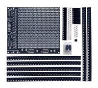 Ounfhtrttk Kit de Formación para Soldar Diodos Emisores de Luz SMD, Kit Electrónico DIY, Kit de Pantalla Publicitaria de Matriz de Puntos de 256 LED