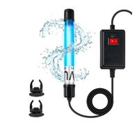 Ounfhtrttk Lámpara UV de 11 W para Acuarios de 55 A 150 Galones, Luz Verde para Eliminar Algas, Enchufe Europeo de 11 W.