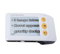 Ounfhtrttk Lupa de Video Digital para Personas con Baja Visión, Lupa Electrónica, Ayuda de Lectura para Personas Mayores, Pantalla LCD de 3,5 Pulgadas, Zoom de 2-25x, Color