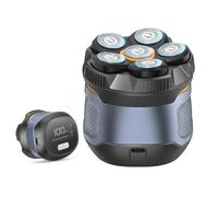 Ounfhtrttk Maquinilla de Afeitar Eléctrica Magnética para Hombres, Afeitadora de Cabeza 6D, Resistente Al Agua IPX6, Pantalla LED, Kit de Aseo Inalámbrico Recargable.