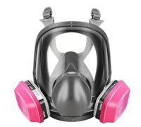 Ounfhtrttk Máscara de Respirador de Cara 6800, Máscara de Gas 60921 y Filtro de Carbón Activado P-A-1, Máscara Reutilizable Polvo, Gases y Vapor Orgánico.