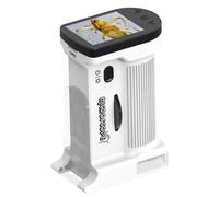 Ounfhtrttk Microscopio Electrónico para Niños 1000X, Equipo de Experimentación Científica, Mini Microscopio de Bolsillo Portátil con Luz LED A