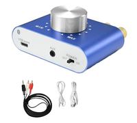 Ounfhtrttk Mini Amplificador Digital X25 de 100 W, Receptor de Audio Estéreo de Escritorio, Compatible con Bluetooth, 12 V-24 V, Enchufe Europeo.