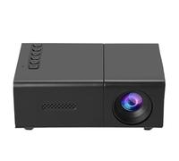 Ounfhtrttk Miniproyector LED Portátil para Cine en Casa. Miniproyector Compacto para Entretenimiento en Interiores. Ligero y Fácil de Transportar. Enchufe Europeo.