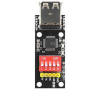 Ounfhtrttk Módulo Convertidor CH9350 HID A Serie para Teclado, Ratón, Escáner de Código de Barras, Puerto COM Virtual USB A TTL RS232 UART