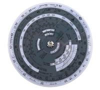 Ounfhtrttk Nueva Computadora de Vuelo Circular E6B-R de 6 Pulgadas, Plotter de Aviación, Regla de Cálculo para Entrenamiento de Pilotos de Aviación.