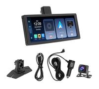 Ounfhtrttk Pantalla Táctil de 10,26 Pulgadas para Coche, Carplay, Android Auto, con Cámara de Respaldo, Cámara de Tablero 4K/1080P para Parte Delantera y Trasera, Mirror Link, WiFi
