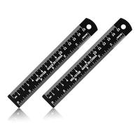 Ounfhtrttk Paquete de 24 Reglas de Acero Inoxidable de 6 Pulgadas con Medidas Métricas e Imperiales para una Precisión de 15 Cm.