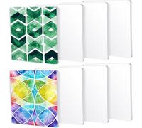 Ounfhtrttk Paquete de 8 Placas de Monoprinting de 6 X 6 Pulgadas Placas de Silicona Reutilizables para Clases de Impresión Artística para Creación de Impresiones