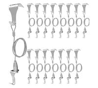 Ounfhtrttk para Colgar Rieles de Cuadros de 16 Piezas, para Rieles de Cuadros, para Moldear, Colgadores de Rieles para Cuadros