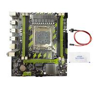 Ounfhtrttk Placa Base de Escritorio X79G DDR3 LGA2011 4XDDR3 RECC Slots PCI-e X16 SATA3.0 M.2 NVME Placa Base para Juegos X79
