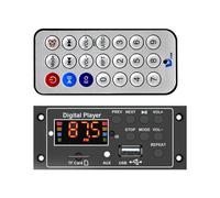 Ounfhtrttk Placa Decodificadora de MP3 Inalámbrica Bluetooth 5.3 de 2 X 20 W y 12 V, con Conmutación de Carpetas, USB, TF, USB, MP3, AUX, Radio FM, Llamadas, Módulo Reproductor de MP3.