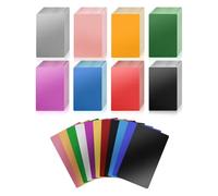 Ounfhtrttk Placas para Grabado, para Grabado CNC, Elaboración, Tarjetas de Presentación de Metal Multiusos, Tarjetas de Regalo para Hacer Tú Mismo, Como Se Muestra