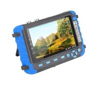 Ounfhtrttk Probador de CCTV HD de 5 Pulgadas, Probador de CCTV/Cámaras CVBS AHD/CVI/TVI de 8 MP, Entrada VGA Compatible con para, Mini Monitor, Enchufe de la UE