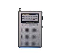 Ounfhtrttk Radio FM, Am, MP3, Receptor Mundial con Pantalla y Altavoz, 88-108 MHz, Compatible con Tarjeta TF, Conector para Auriculares, Mini Radio de Bolsillo B