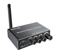 Ounfhtrttk Receptor de Audio Bluetooth 5.3 Convertidor Digital A Analógico Adaptador Inalámbrico de Karaoke AUX/Coaxial/USB U-Disk de 3,5 mm