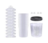 Ounfhtrttk Recipientes para Mezclar Pintura, Pulverizador de Pintura, Revestimientos para Vasos, Juego de Pulverizador Pintura para Automóviles, Uso para Pintura, Resina, Epoxi, Arte, 800 Ml