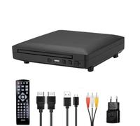 Ounfhtrttk Reproductor de DVD Multifunción Compacto Personal Multimedia EVD MP3 MP4 RW VCD Reproductor de CD de Cine en Casa Enchufe UE EU Plug