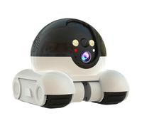 Ounfhtrttk Robot de Seguridad para el Hogar Inteligente 4K PTZ con Audio Bidireccional, Visión A Color, Monitor para Bebés y Mascotas, Cámara de Doble Lente con Enchufe Europeo. EU Plug