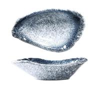 Ounfhtrttk Soporte para Cuchara, de Cerámica con Forma de de Piedra Marina, para Aperitivos, Condimentos, Frío, para Salsa de Sushi, para Cubiertos, C