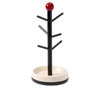 Ounfhtrttk Soporte para Tazas de Madera Maciza Nórdica Rotatable Epeiushome, Colgador para Tazas de Té y Agua, Estante de Almacenamiento para el Hogar A.