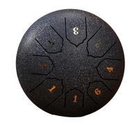 Ounfhtrttk Tambor de Lluvia con Sonido de 8 Tonos de 6 Pulgadas, Tambor de Lluvia para Exteriores, Instrumento de Percusión, Meditación de Yoga, Exclusivo Oscuro