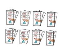 Ounfhtrttk Tarjeta de Felicitación de Agradecimiento para Profesor, Si Le Tu Profesor un Libro de Galletas, Tarjetas con Agradecimiento Único, A