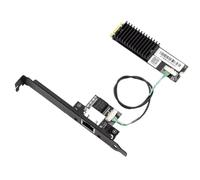 Ounfhtrttk Tarjeta de Red Ethernet AQC113 M.2 B+M A RJ45 de 10 Gbps, Adaptador de Red, Tarjeta Controladora LAN de un Solo Puerto para PC de Escritorio/Servidor