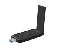 Ounfhtrttk Tarjeta de Red Inalámbrica USB de Doble Banda WiFi 6 de 1800 Mbps y 2,4 GHz con Antena USB 3.0 para Ordenador Portátil y de Escritorio.