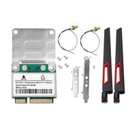 Ounfhtrttk Tarjeta de Red Mini PCI-e WiFi 6 RTL8852BE con Antena de 10 DBI, Banda Dual de 1800 Mbps, 2,4 G/5 GHz, Interfaz Bluetooth 5.2 para 10/11