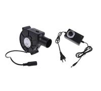 Ounfhtrttk Ventilador para Barbacoa con Enchufe Europeo, Soplador de Aire de Alta Velocidad, Silencioso,Alimentado por CC,Controlador de Velocidad Variable, Herramienta para Barbacoa y Picnic