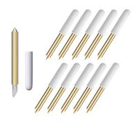 OunglyChoi 10 cuchillas de corte para Cricut Maker, hoja de repuesto de punta fina de con 45 grados compatible con máquina de corte Cricut Maker/Maker3, Explore Air/Air 2/Explore Air3