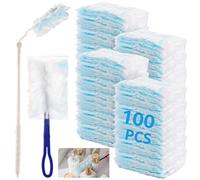 Oungy 102 piezas de recambio para plumero Pronto, plumero telescópico con 1 mango y 1 barra telescópica, para pelo de animales, polvo y suciedad